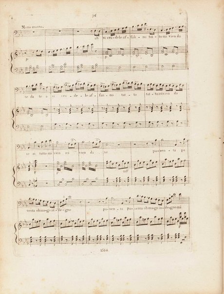 Partition di Mosè in Egitto : oratorio in tre atti / musica di Rossini ; ridotto per il piano forte