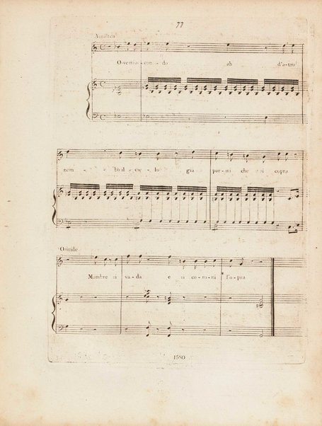 Partition di Mosè in Egitto : oratorio in tre atti / musica di Rossini ; ridotto per il piano forte