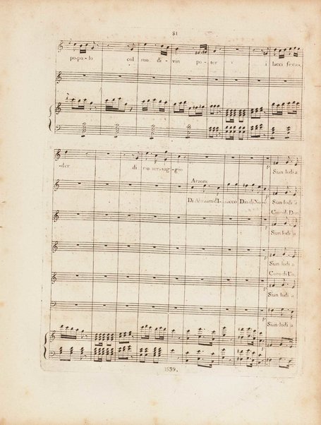 Partition di Mosè in Egitto : oratorio in tre atti / musica di Rossini ; ridotto per il piano forte