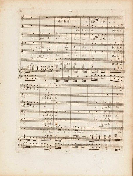 Partition di Mosè in Egitto : oratorio in tre atti / musica di Rossini ; ridotto per il piano forte