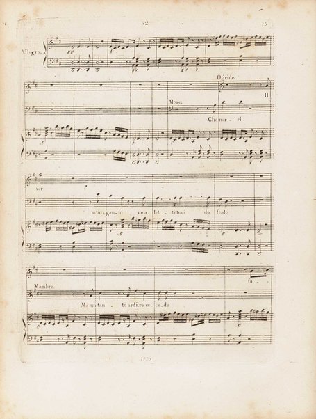 Partition di Mosè in Egitto : oratorio in tre atti / musica di Rossini ; ridotto per il piano forte
