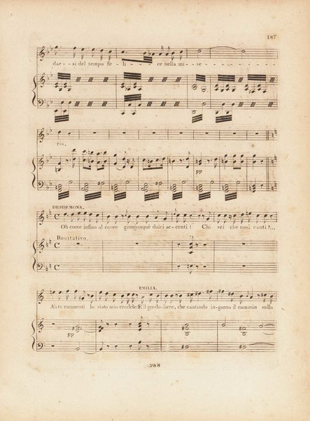 Otello ossia L'africano di Venezia : dramma-tragico in tre atti / del signor Gioachino Rossini ; ridotto per il pianoforte