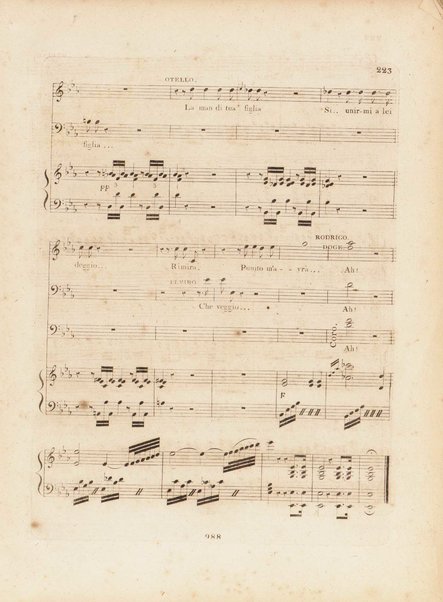 Otello ossia L'africano di Venezia : dramma-tragico in tre atti / del signor Gioachino Rossini ; ridotto per il pianoforte