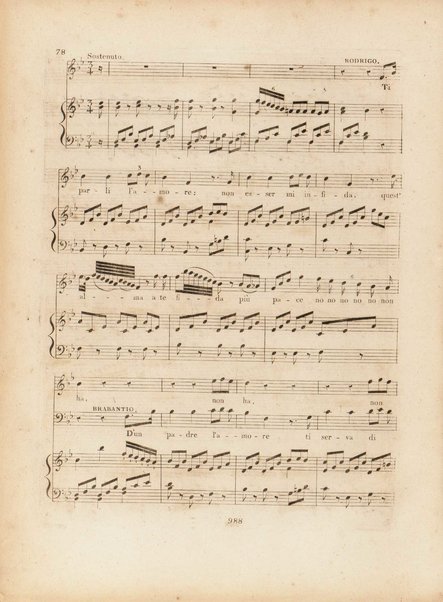 Otello ossia L'africano di Venezia : dramma-tragico in tre atti / del signor Gioachino Rossini ; ridotto per il pianoforte