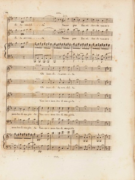 Partizione della Zelmira : opera seria in due atti / musica di G. Rossini