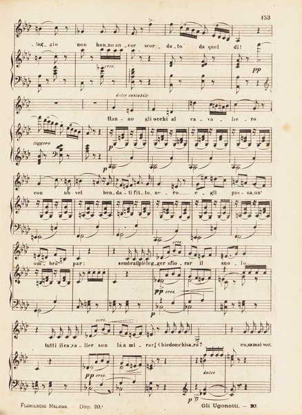 Gli Ugonotti : opera in cinque atti / di Eugenio Scribe ; musica di Giacomo Meyerbeer