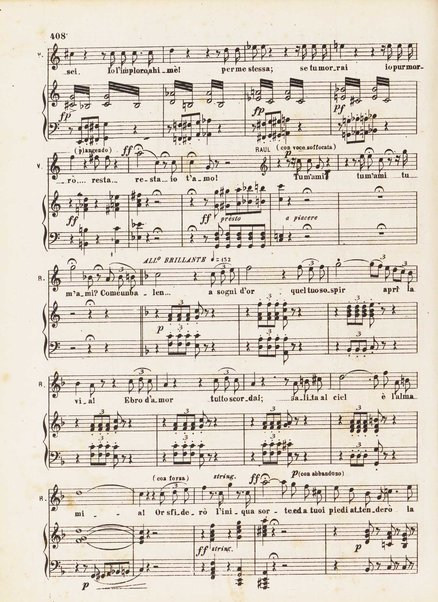 Gli Ugonotti : opera in cinque atti / di Eugenio Scribe ; musica di Giacomo Meyerbeer