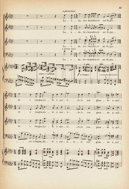 Frate sole : poema sacro in quattro canti per orchestra e coro / di Luigi Mancinelli ; riduzione per pianoforte del m.o Alessandro Bustini