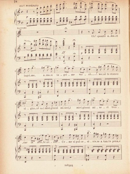 Adelson e Salvini : opera completa [per canto e pianoforte] / dramma semiserio in due atti di Andrea Leone Tottola ; musica di Vincenzo Bellini