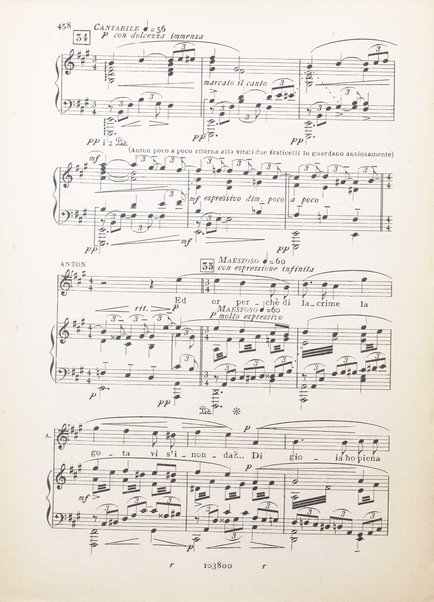 Anton : prologo, due parti ed epilogo / libretto di Luigi Illica ; musica di Cesare Galeotti ; riduzione per canto e pianoforte dell'autore