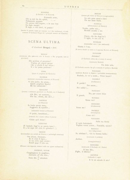 L'ebrea : opera in cinque atti / Fromental Halevy ; poesia di Eugenio Scribe ; traduzione italiana di M. Marcello