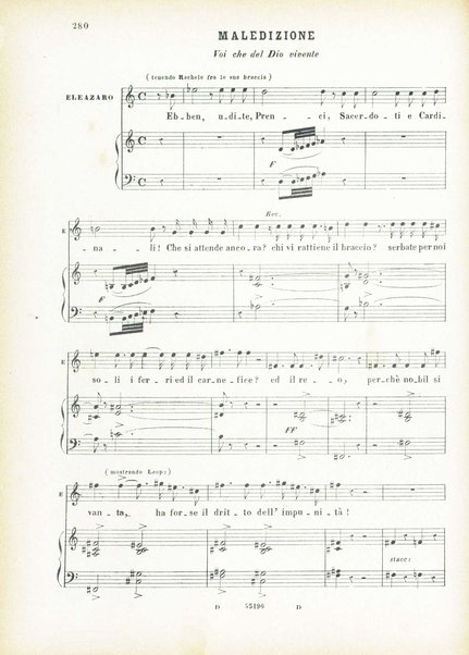 L'ebrea : opera in cinque atti / Fromental Halevy ; poesia di Eugenio Scribe ; traduzione italiana di M. Marcello