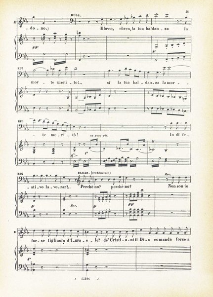 L'ebrea : opera in cinque atti / Fromental Halevy ; poesia di Eugenio Scribe ; traduzione italiana di M. Marcello