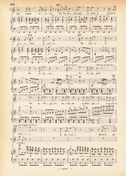 I Puritani : Melodramma serio in tre parti ; �Libretto� del conte Carlo Pepoli. �Musica di Vincenzo Bellini�. Opera completa per canto e pf