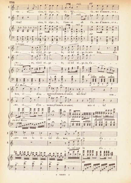 I Puritani : Melodramma serio in tre parti ; �Libretto� del conte Carlo Pepoli. �Musica di Vincenzo Bellini�. Opera completa per canto e pf