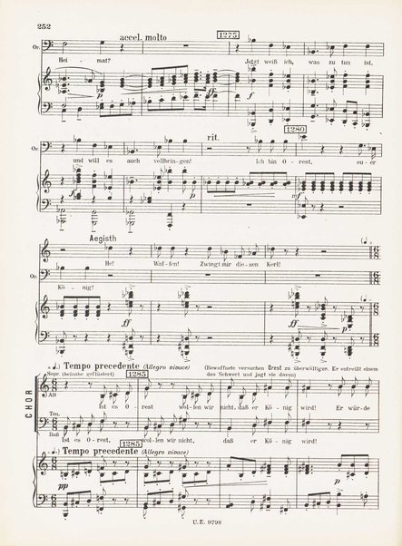 Leben des Orest : grosse Oper in funf Akten (Acht Bildern) : op. 60 (1928/29) / Ernst Krenek ; Klavierauszug mit Text vom Komponisten