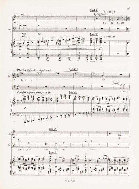 Leben des Orest : grosse Oper in funf Akten (Acht Bildern) : op. 60 (1928/29) / Ernst Krenek ; Klavierauszug mit Text vom Komponisten