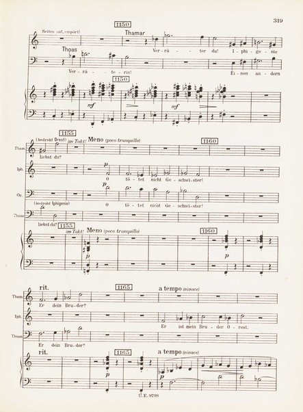 Leben des Orest : grosse Oper in funf Akten (Acht Bildern) : op. 60 (1928/29) / Ernst Krenek ; Klavierauszug mit Text vom Komponisten