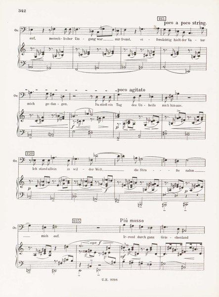 Leben des Orest : grosse Oper in funf Akten (Acht Bildern) : op. 60 (1928/29) / Ernst Krenek ; Klavierauszug mit Text vom Komponisten