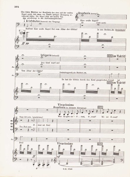 Leben des Orest : grosse Oper in funf Akten (Acht Bildern) : op. 60 (1928/29) / Ernst Krenek ; Klavierauszug mit Text vom Komponisten