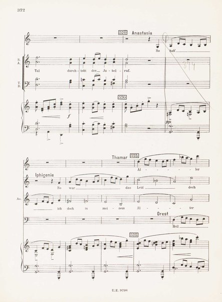 Leben des Orest : grosse Oper in funf Akten (Acht Bildern) : op. 60 (1928/29) / Ernst Krenek ; Klavierauszug mit Text vom Komponisten