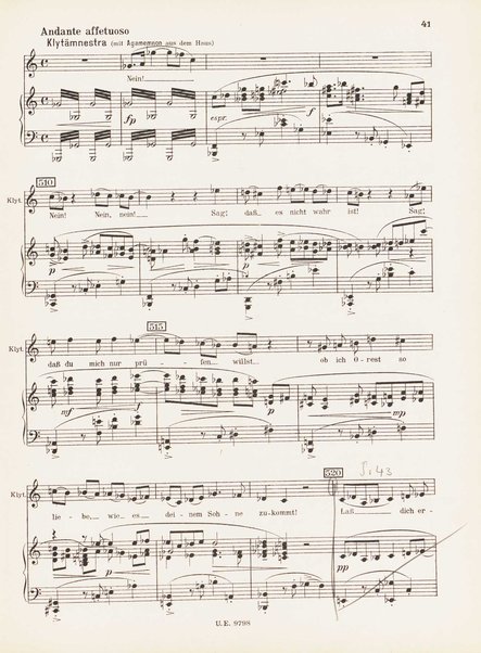 Leben des Orest : grosse Oper in funf Akten (Acht Bildern) : op. 60 (1928/29) / Ernst Krenek ; Klavierauszug mit Text vom Komponisten