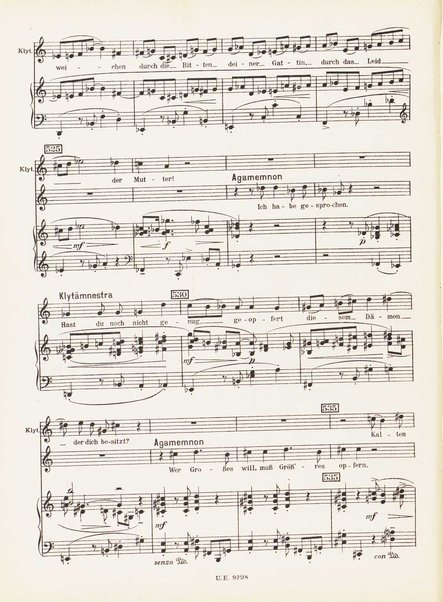 Leben des Orest : grosse Oper in funf Akten (Acht Bildern) : op. 60 (1928/29) / Ernst Krenek ; Klavierauszug mit Text vom Komponisten