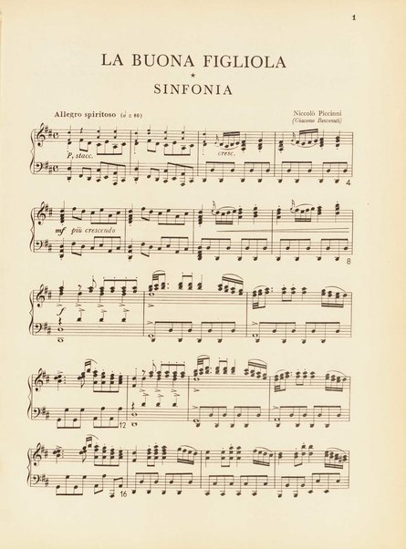 La buona figliola : Dramma giocoso in tre atti / di Polisseno Fegejo P. A. (Carlo Goldoni)