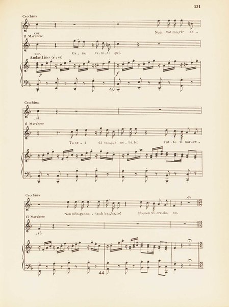 La buona figliola : Dramma giocoso in tre atti / di Polisseno Fegejo P. A. (Carlo Goldoni)