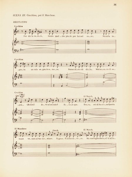 La buona figliola : Dramma giocoso in tre atti / di Polisseno Fegejo P. A. (Carlo Goldoni)