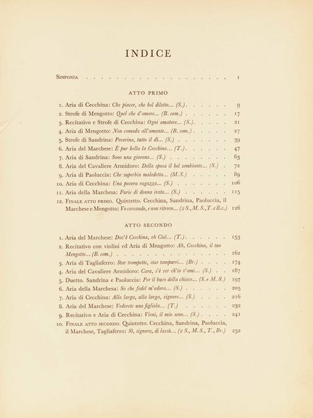 La buona figliola : Dramma giocoso in tre atti / di Polisseno Fegejo P. A. (Carlo Goldoni)