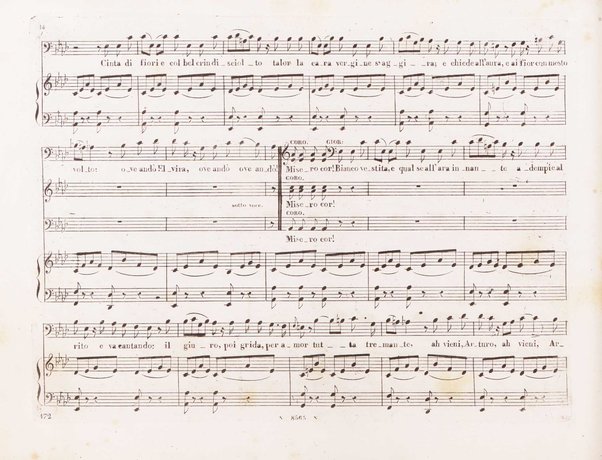 I Puritani : melodramma serio in tre atti del Conte Pepoli / musica del Cav. Vincenzo Bellini ; ridotta con accompagnamento di Piano-Forte dal maestro Tadolini