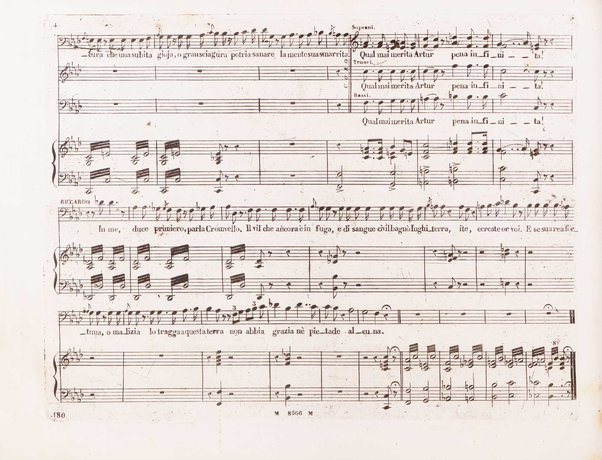 I Puritani : melodramma serio in tre atti del Conte Pepoli / musica del Cav. Vincenzo Bellini ; ridotta con accompagnamento di Piano-Forte dal maestro Tadolini