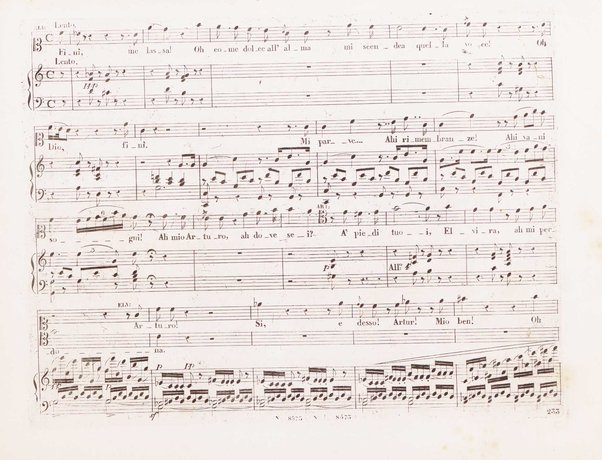 I Puritani : melodramma serio in tre atti del Conte Pepoli / musica del Cav. Vincenzo Bellini ; ridotta con accompagnamento di Piano-Forte dal maestro Tadolini