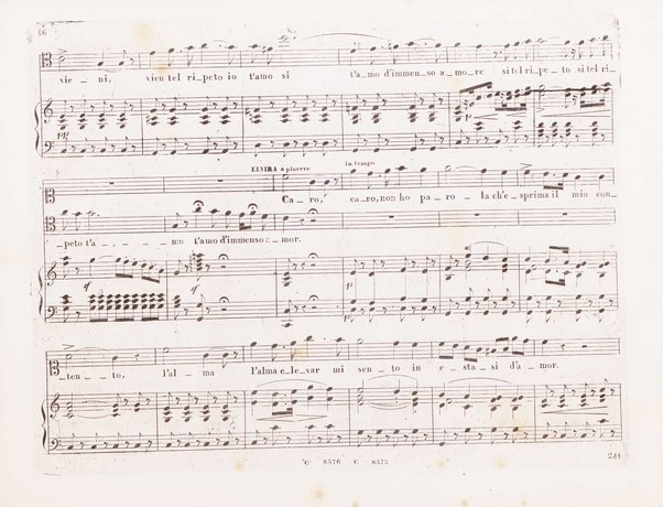 I Puritani : melodramma serio in tre atti del Conte Pepoli / musica del Cav. Vincenzo Bellini ; ridotta con accompagnamento di Piano-Forte dal maestro Tadolini