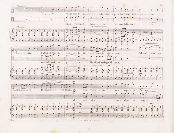 I Puritani : melodramma serio in tre atti del Conte Pepoli / musica del Cav. Vincenzo Bellini ; ridotta con accompagnamento di Piano-Forte dal maestro Tadolini