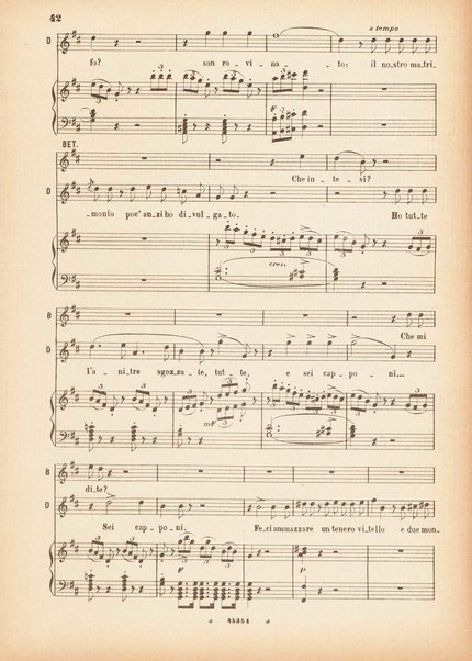 Betly : dramma giocoso / G. Donizetti