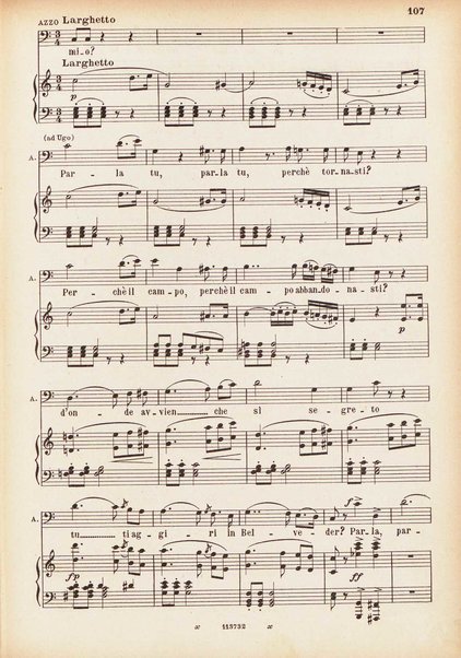 Parisina : tragedia lirica in tre atti di Felice Romani / G. Donizetti ; opera completa per canto e pianoforte