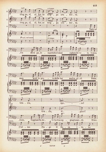 Parisina : tragedia lirica in tre atti di Felice Romani / G. Donizetti ; opera completa per canto e pianoforte