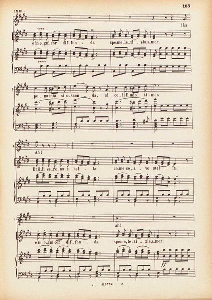 Parisina : tragedia lirica in tre atti di Felice Romani / G. Donizetti ; opera completa per canto e pianoforte