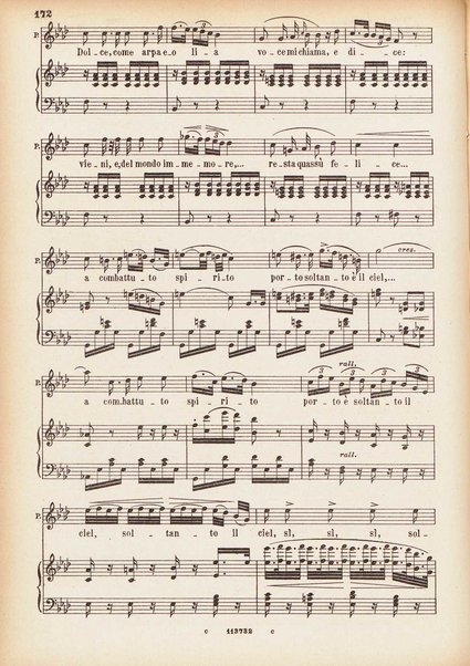 Parisina : tragedia lirica in tre atti di Felice Romani / G. Donizetti ; opera completa per canto e pianoforte