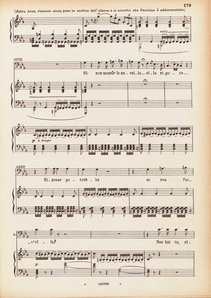 Parisina : tragedia lirica in tre atti di Felice Romani / G. Donizetti ; opera completa per canto e pianoforte