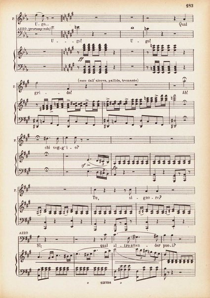 Parisina : tragedia lirica in tre atti di Felice Romani / G. Donizetti ; opera completa per canto e pianoforte