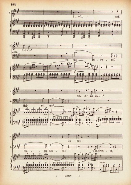 Parisina : tragedia lirica in tre atti di Felice Romani / G. Donizetti ; opera completa per canto e pianoforte