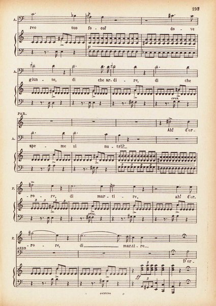 Parisina : tragedia lirica in tre atti di Felice Romani / G. Donizetti ; opera completa per canto e pianoforte