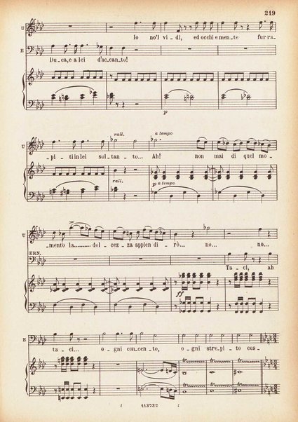 Parisina : tragedia lirica in tre atti di Felice Romani / G. Donizetti ; opera completa per canto e pianoforte