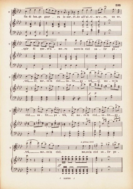 Parisina : tragedia lirica in tre atti di Felice Romani / G. Donizetti ; opera completa per canto e pianoforte