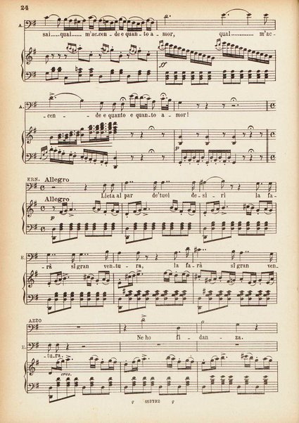 Parisina : tragedia lirica in tre atti di Felice Romani / G. Donizetti ; opera completa per canto e pianoforte