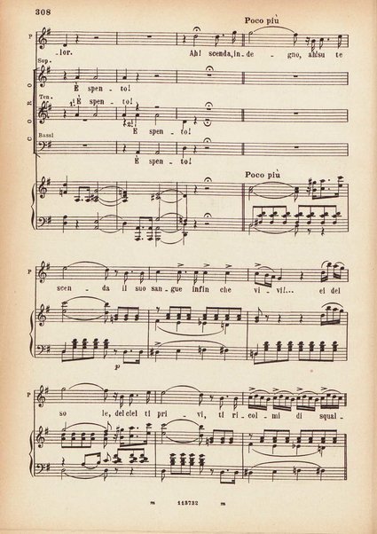 Parisina : tragedia lirica in tre atti di Felice Romani / G. Donizetti ; opera completa per canto e pianoforte