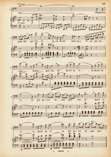 Parisina : tragedia lirica in tre atti di Felice Romani / G. Donizetti ; opera completa per canto e pianoforte